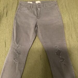 Grey  jeggings, ankle length, size 8